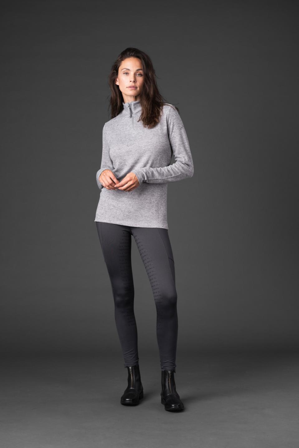 Equipage Stacey langærmet half-zip rideshirt