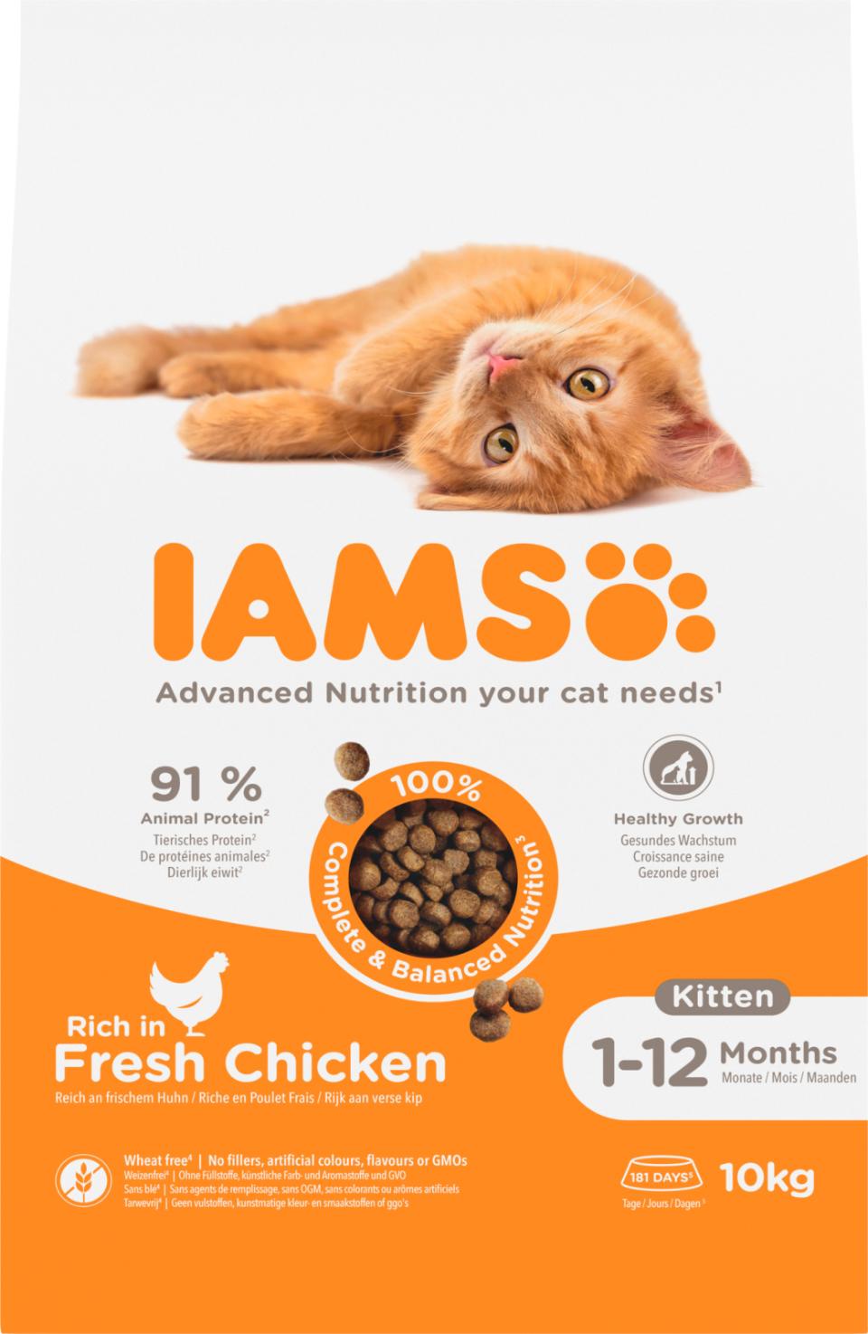 IAMS CAT Vitality Kitten & Junior Chicken