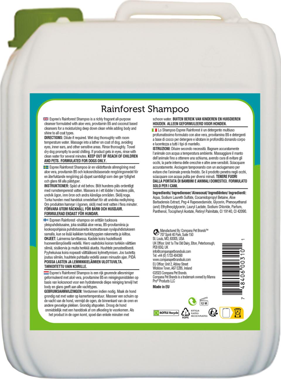 Espree Rainforest Shampoo