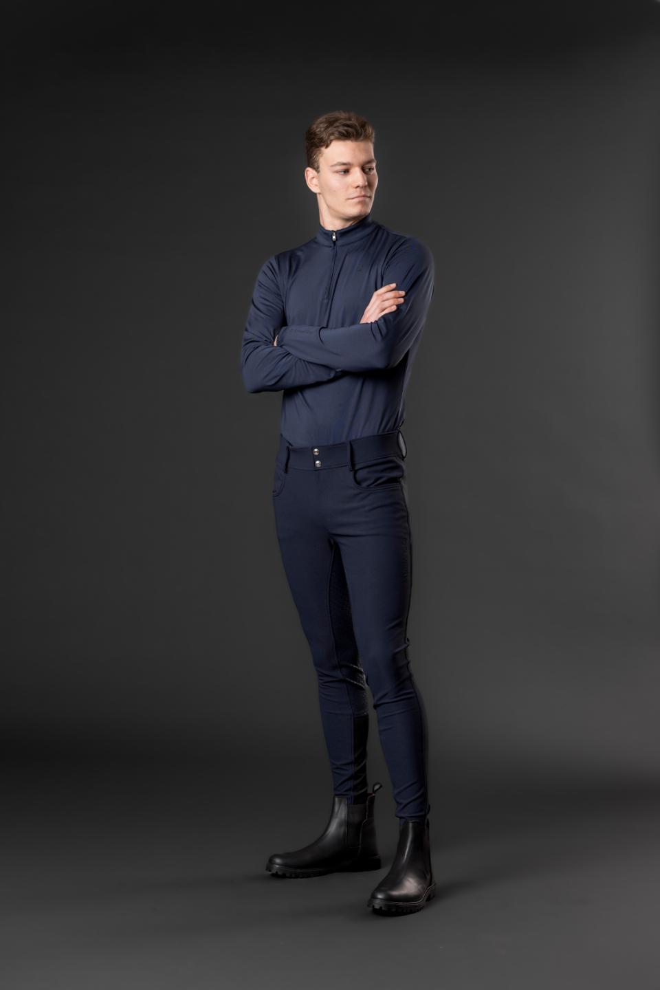 Equipage MEN Steve half-zip Langarm Reitpullover