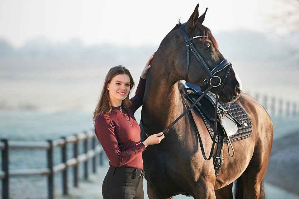 Equipage Jemma langærmet half-zip T-shirt