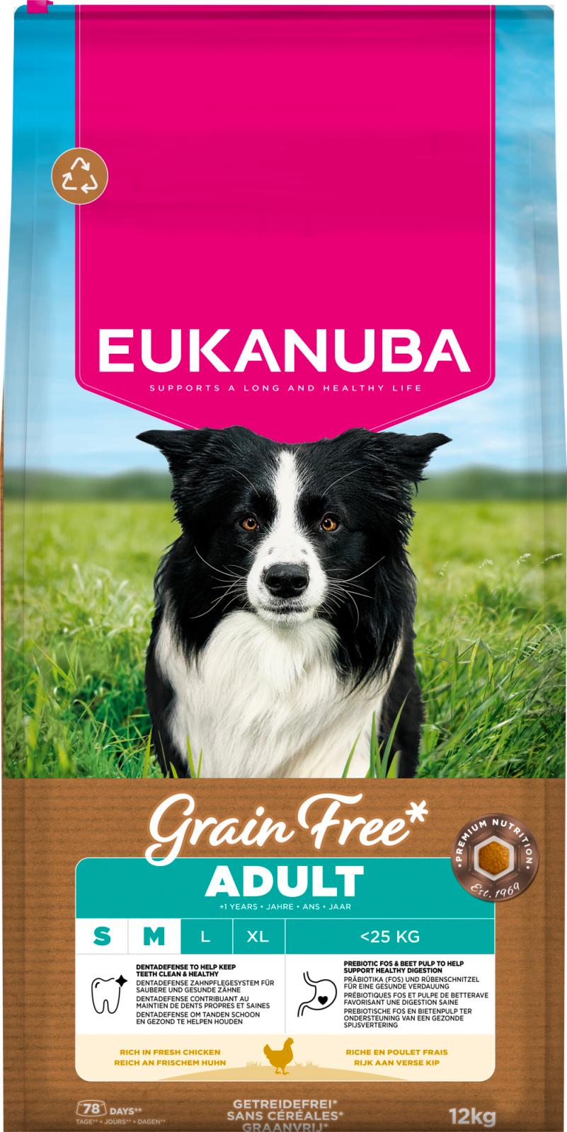 EUKANUBA Adult Small/medium Grainfree Kylling