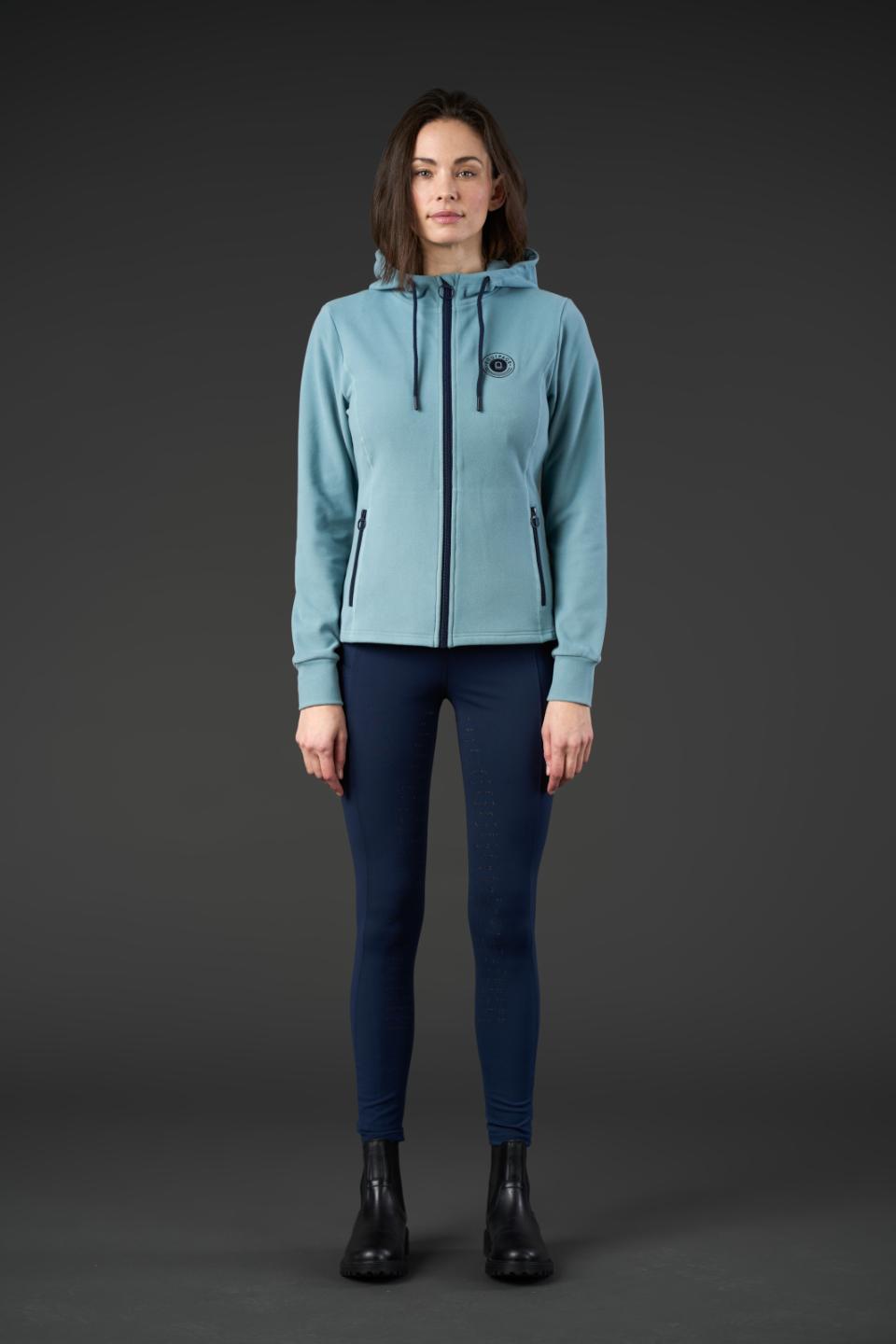 Equipage Abigail huvtröja med dragkedja