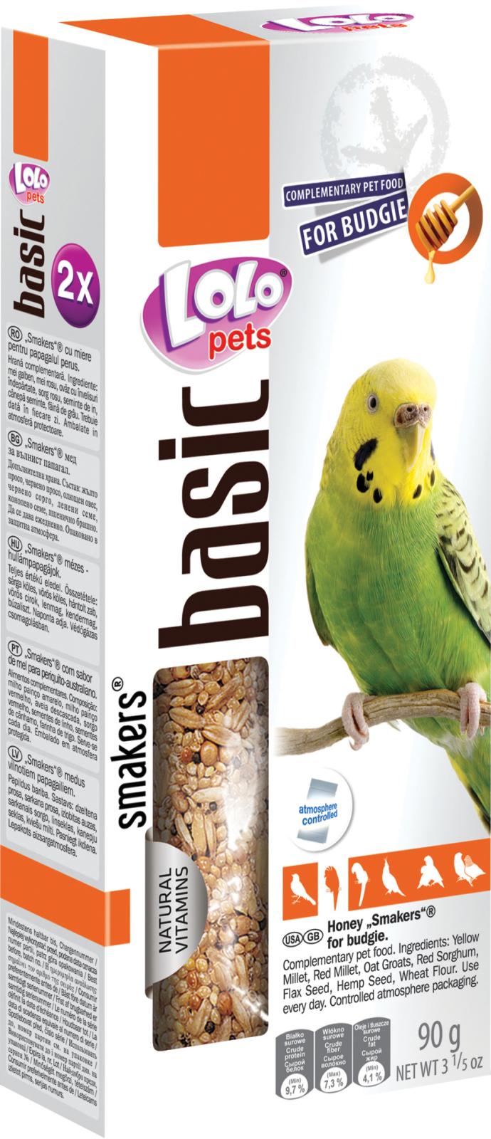 Smakers with honey, budgie