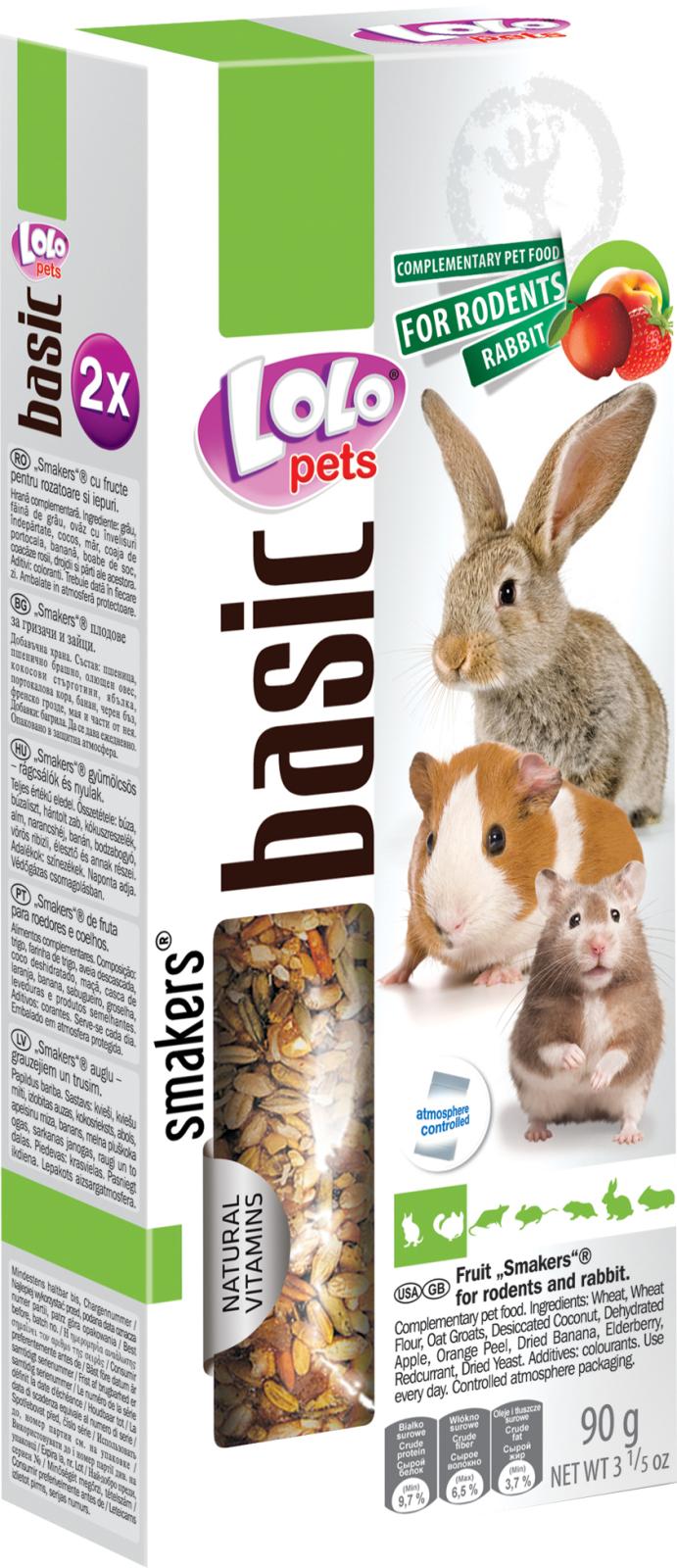 Lolo Pets Frøstænger gnaver/Kanin m. frugt