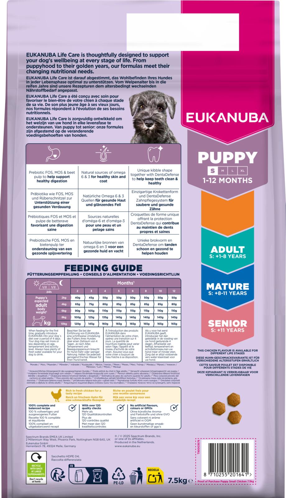 EUKANUBA Puppy Small Breed kylling