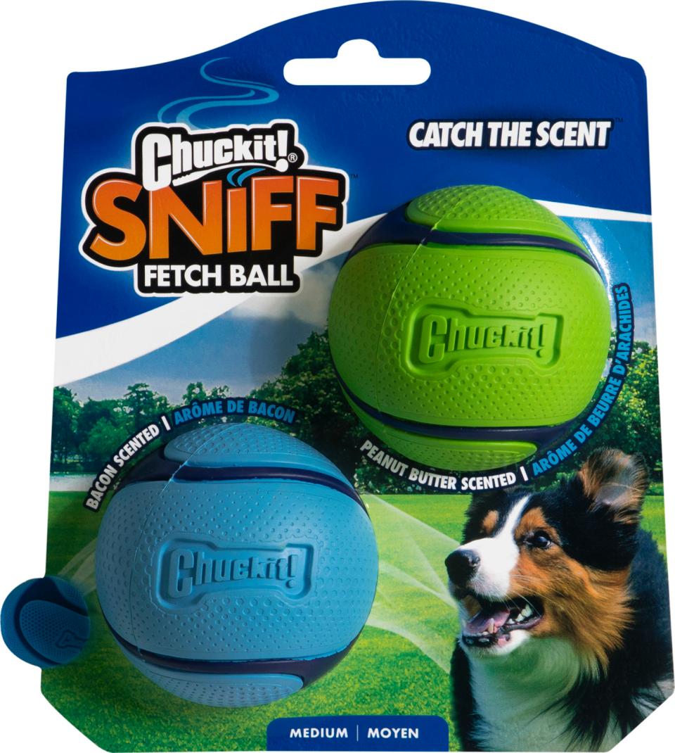 CHUCKIT Sniff fetch bolde (bacon og peanutbutterduft)