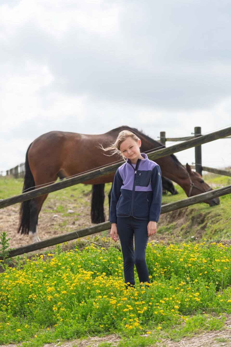 Equipage Allison fleecejacka för barn