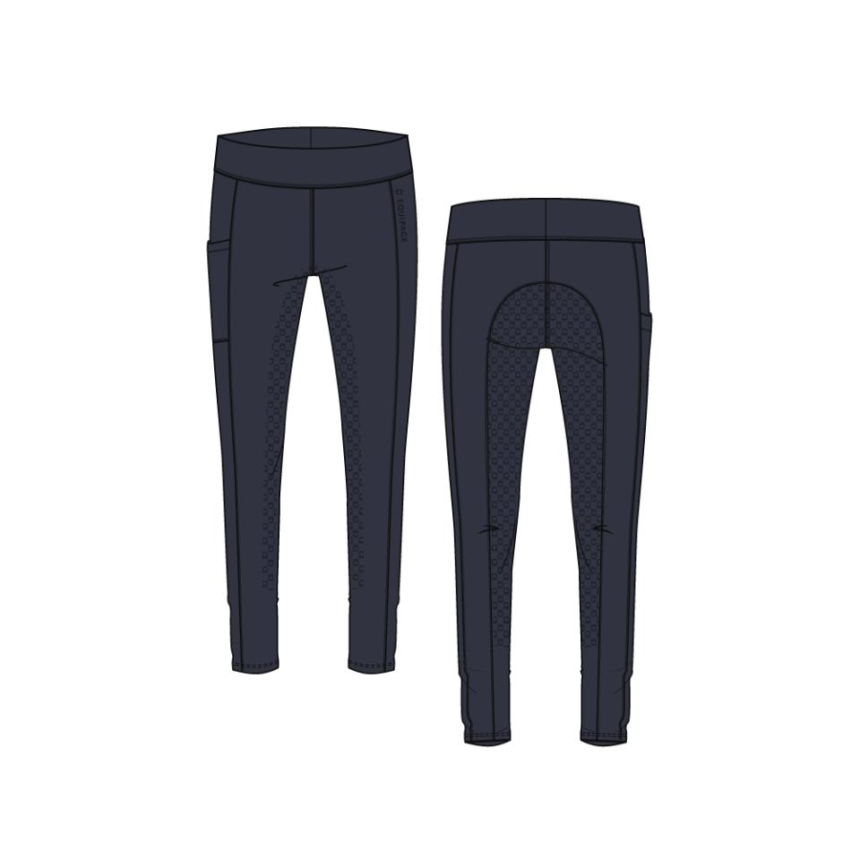 Equipage Molly ridtights med full grip för barn