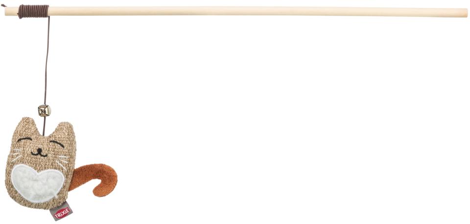 Trixie drillepind med kat, plys/stof/træ, katteurt
