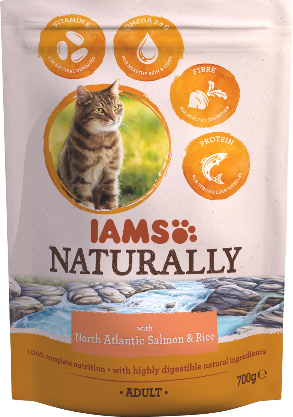 IAMS CAT Naturally Adult laks