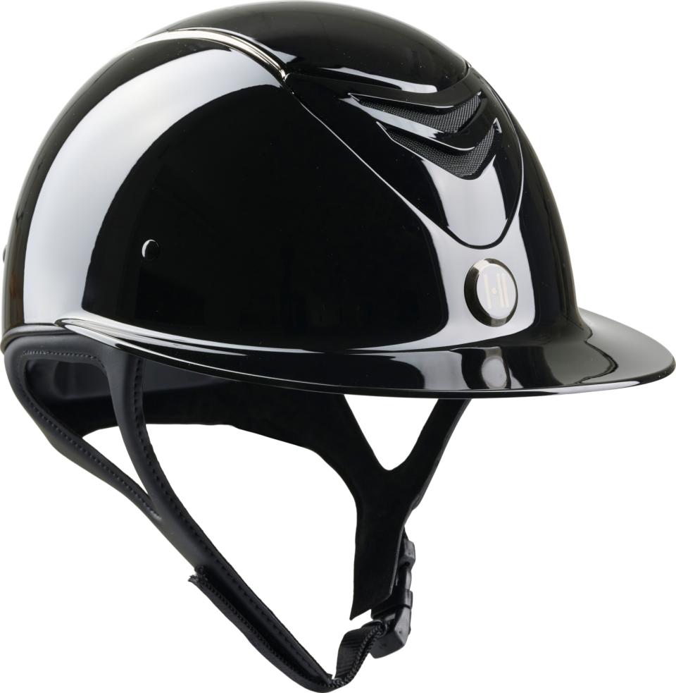 One K Avancé-ridehjelm - glossy top, krom pipe