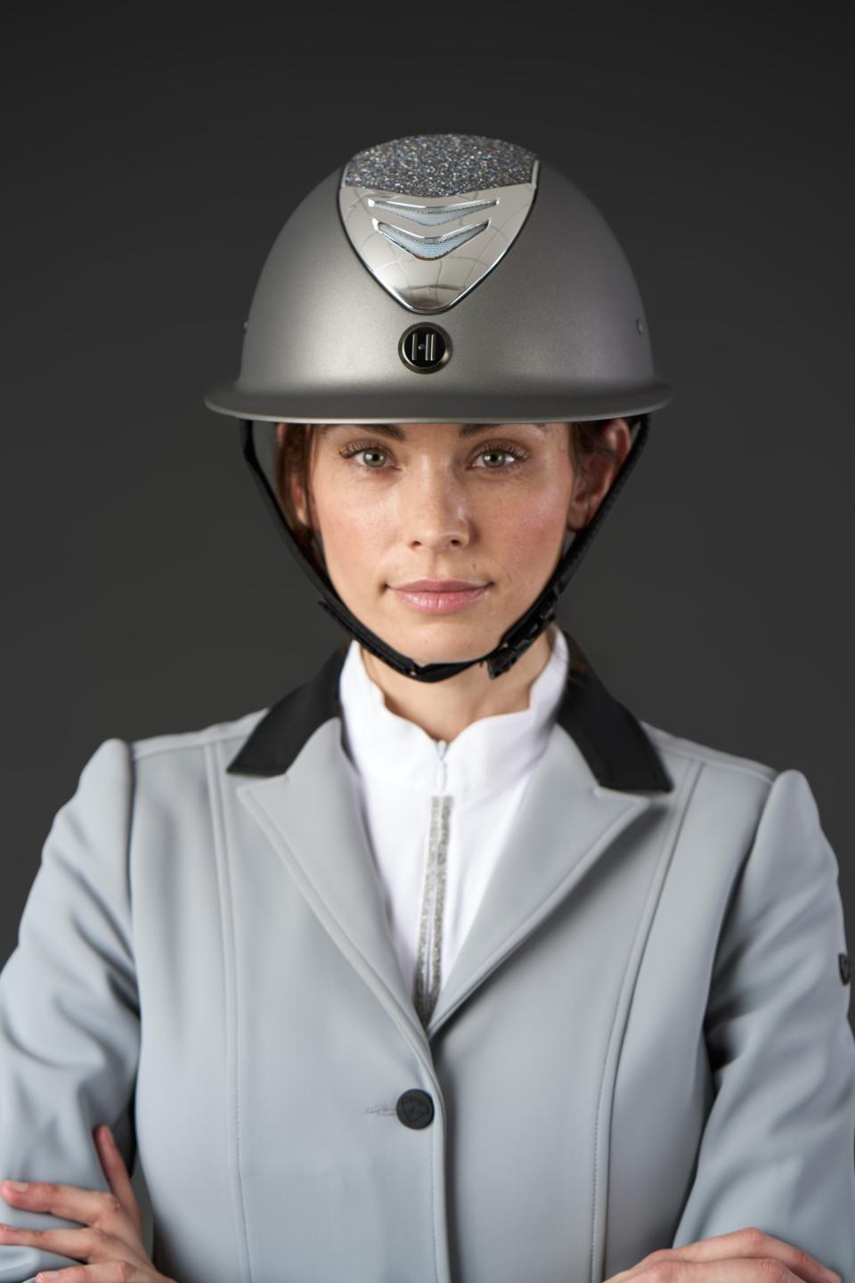 One K Avancé-ridhjälm - Glitter silver