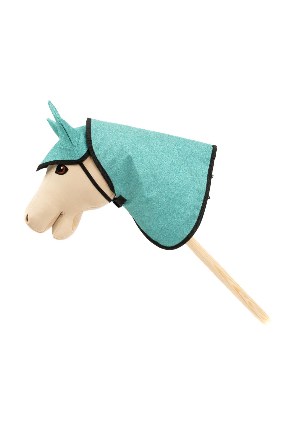 My Hobby Horse Blanket & Ear Bonnet, blue glitter