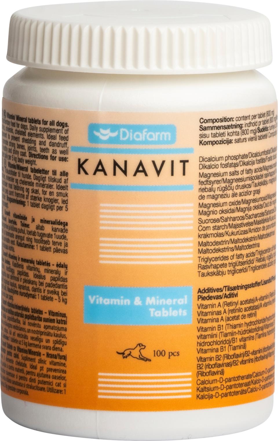 Diafarm Kanavit Vitamin & Mineral tabletter