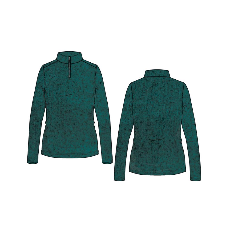 Equipage Stacey langærmet half-zip rideshirt