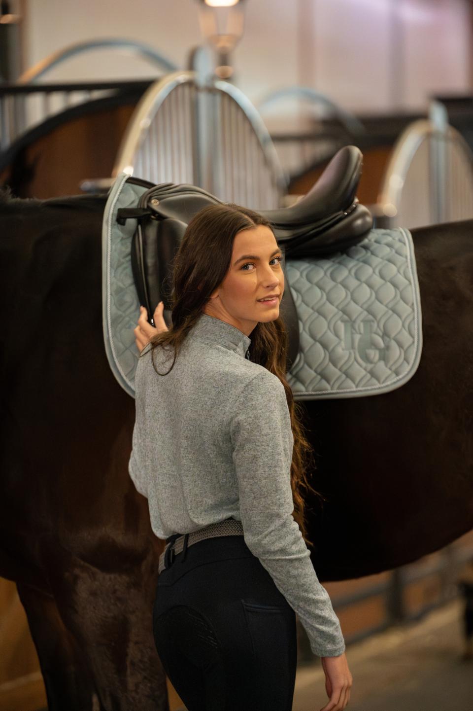 Equipage Stacey half-zip long-sleeved riding shirt