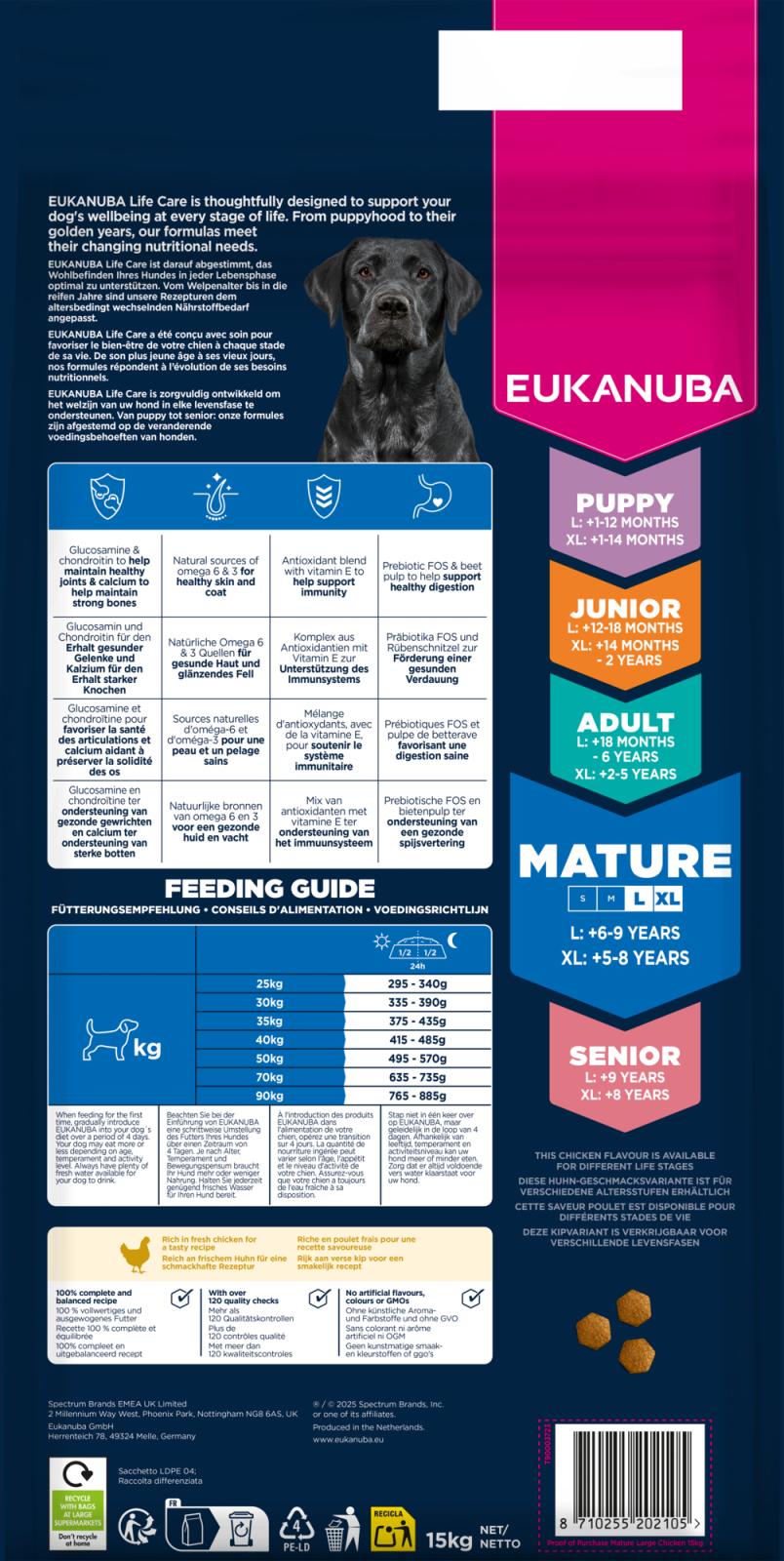 EUKANUBA Mature Large Breed kylling