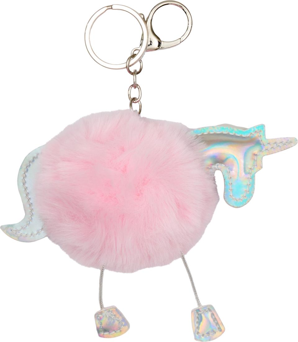 Equipage pompon-nøglering - enhjørning