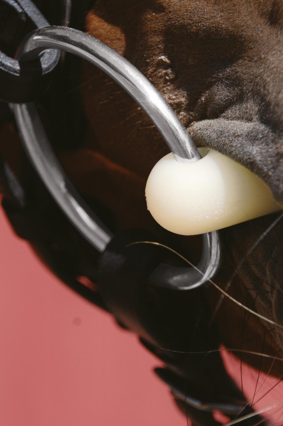 Happy Mouth bitt, 3-delt med kobberrulle, løse ringer