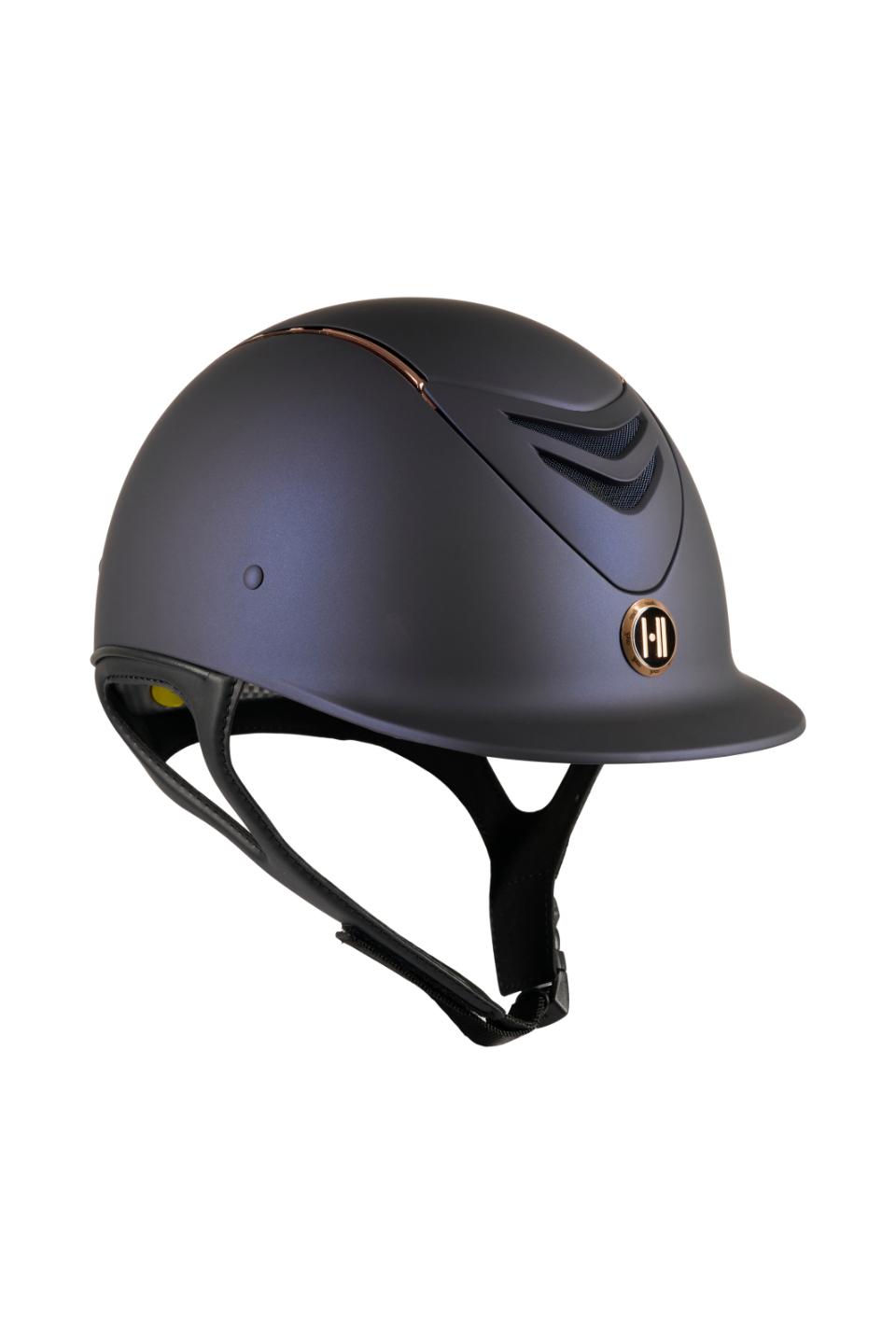 One K MIPS Defender ridehjelm - matt topp, rosegold pipe