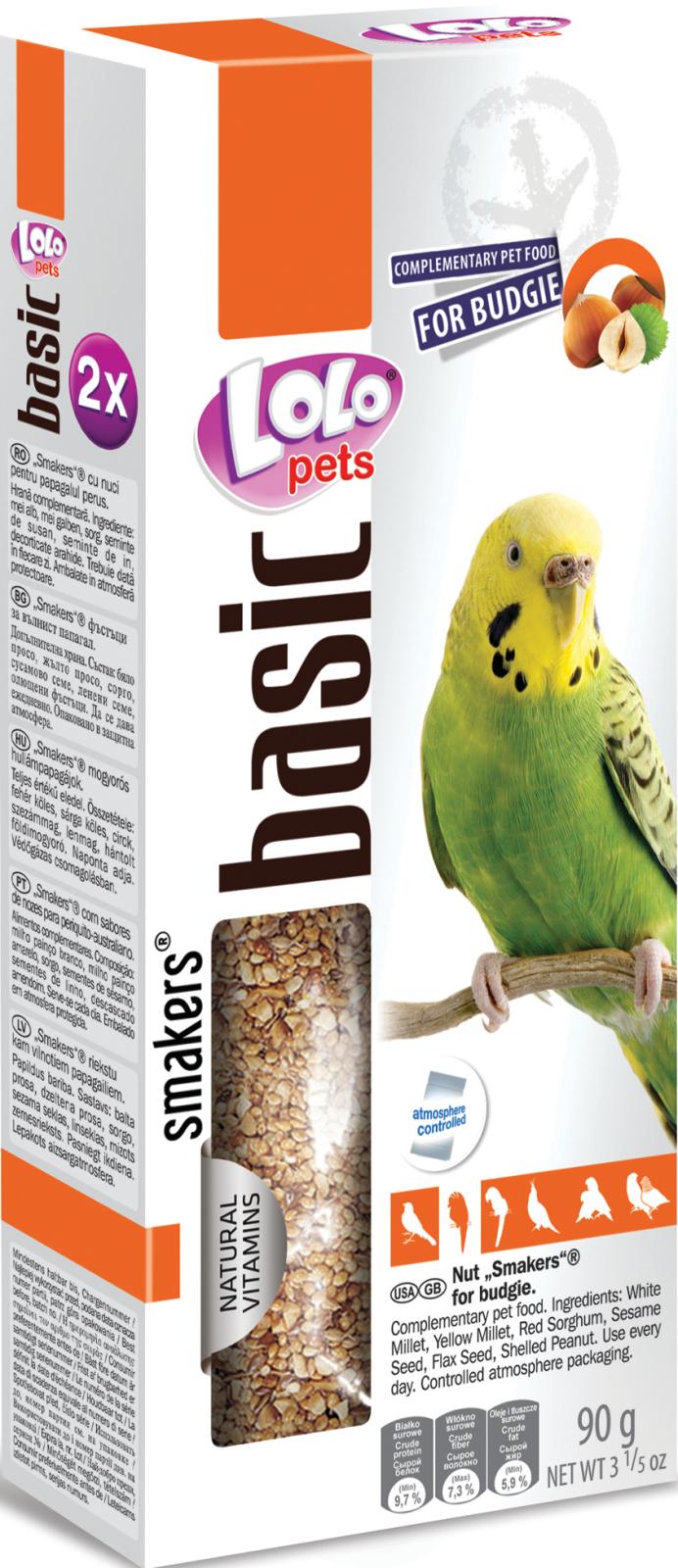 Lolo Pets Frøstenger til undulat med med nøtter