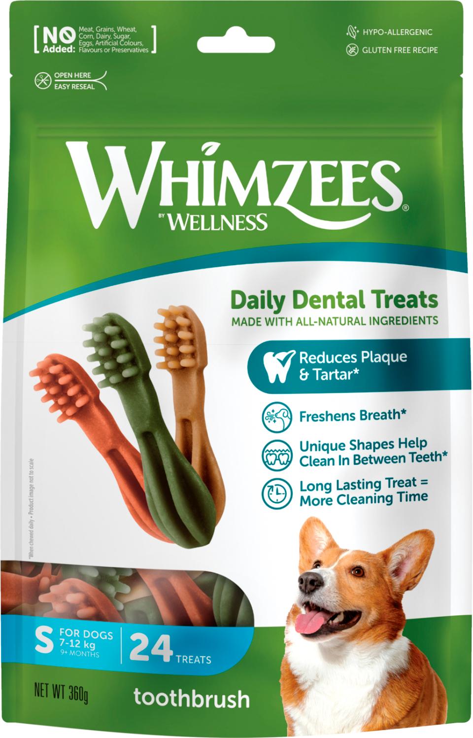 Whimzees Toothbrush Star S til små hunde