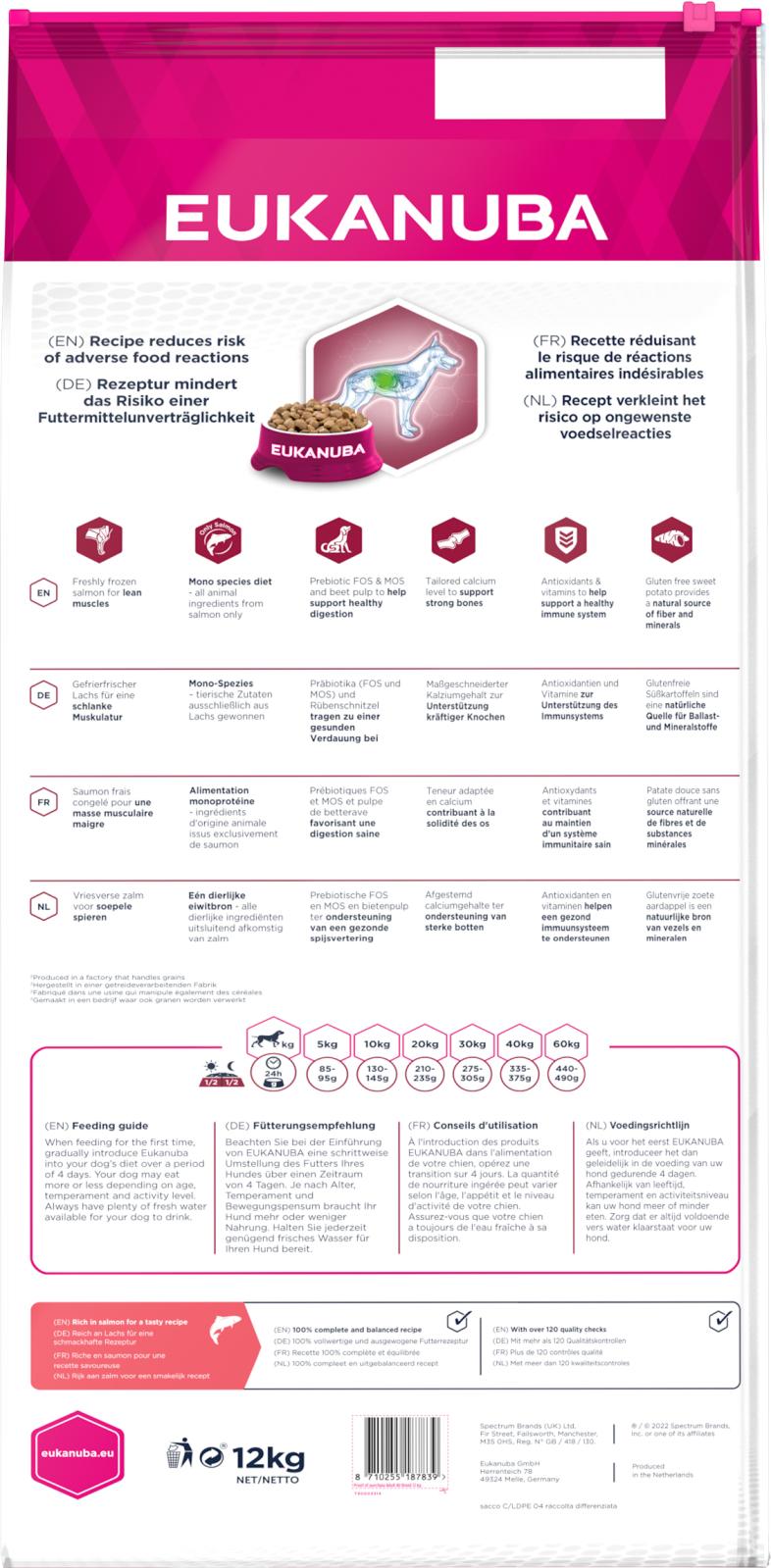 EUKANUBA Daily Care Adult - Mono-Protein Laks