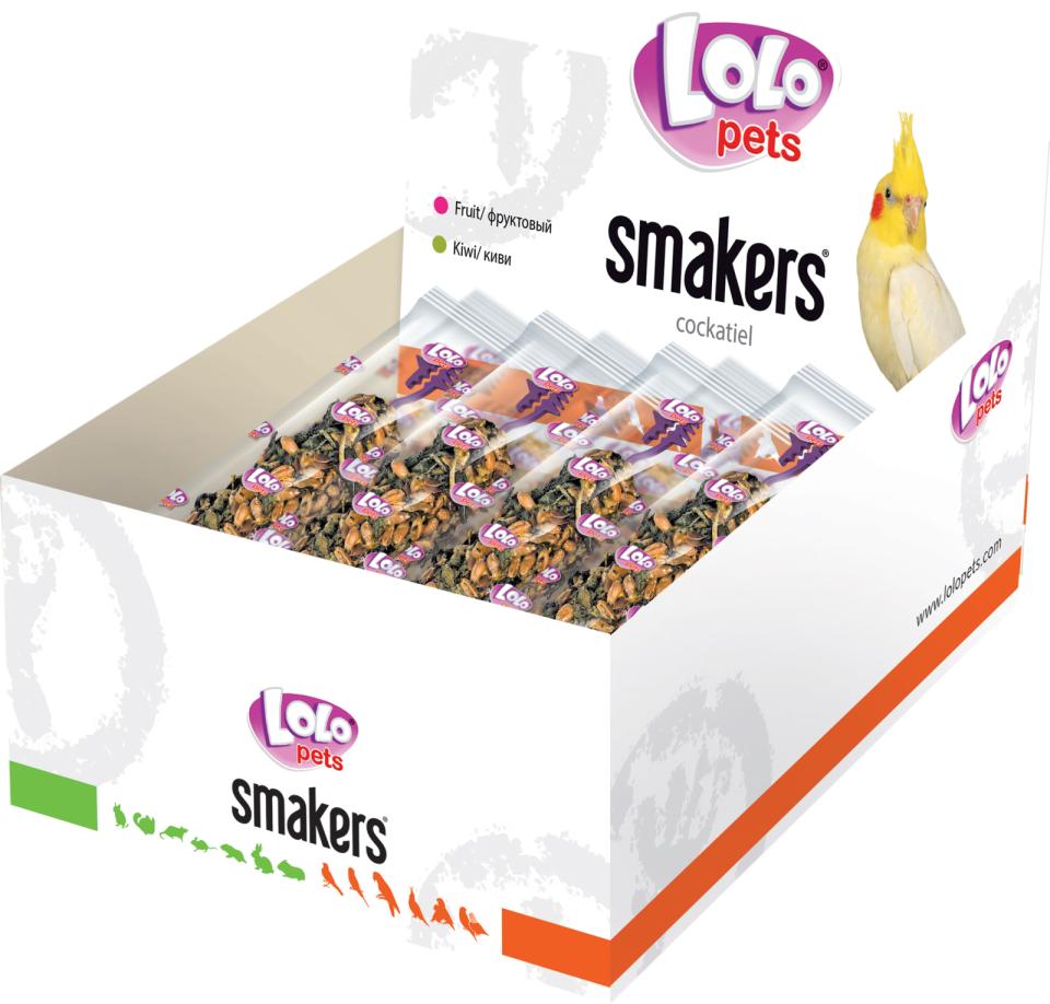 Lolo Pets Smakers display for kakadue, frukt