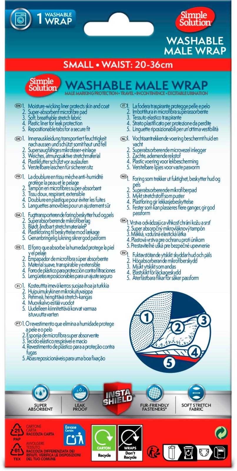 Simple Solution Vaskbar ble til hanhunde