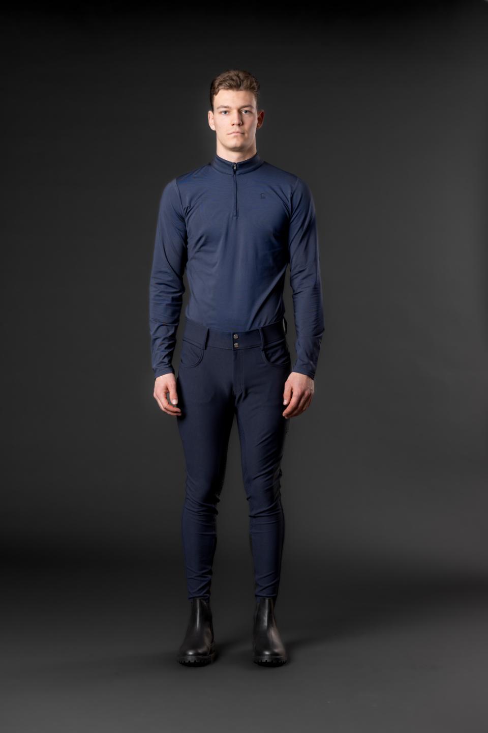 Equipage MEN Steve half-zip Langarm Reitpullover