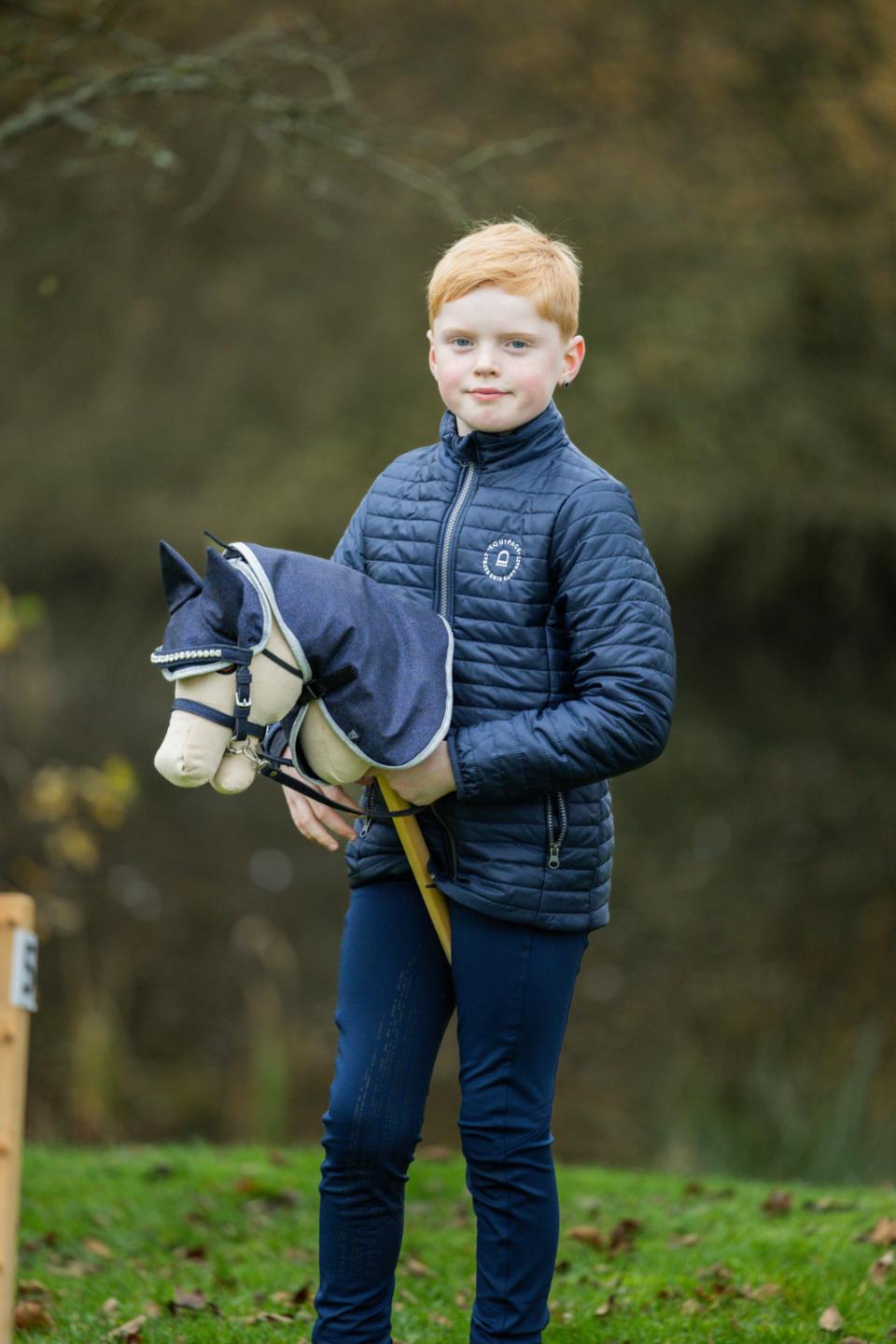 My Hobby Horse-dækken og hut, navy glitter