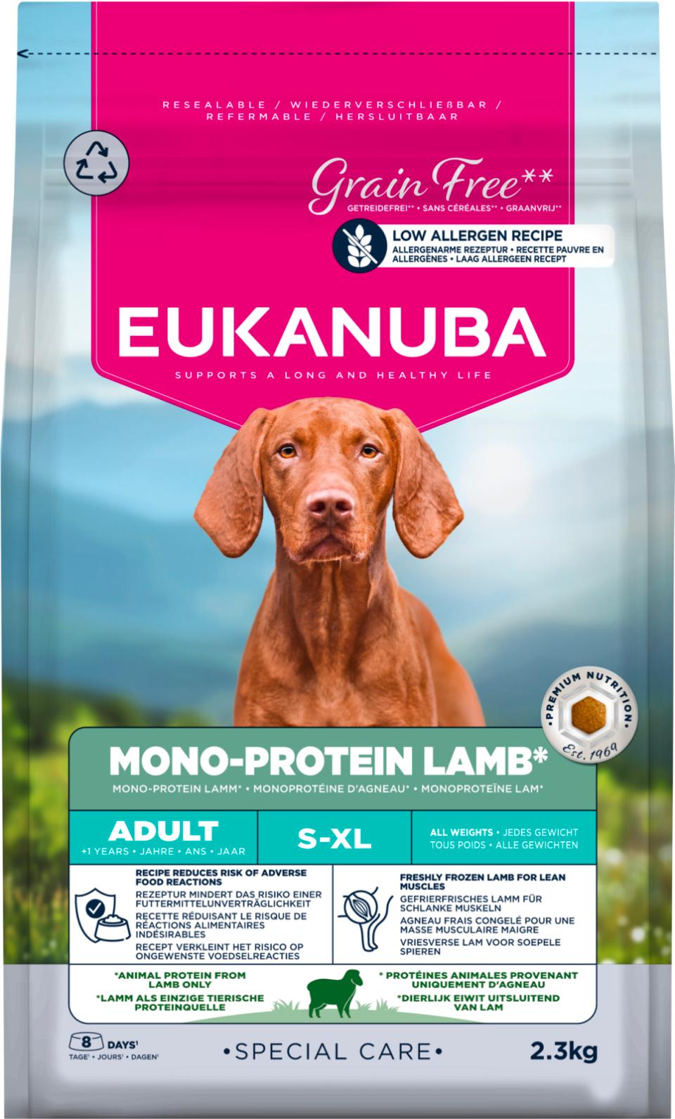 Eukanuba Special Care Adult All Breeds Mono-Protein Lamm