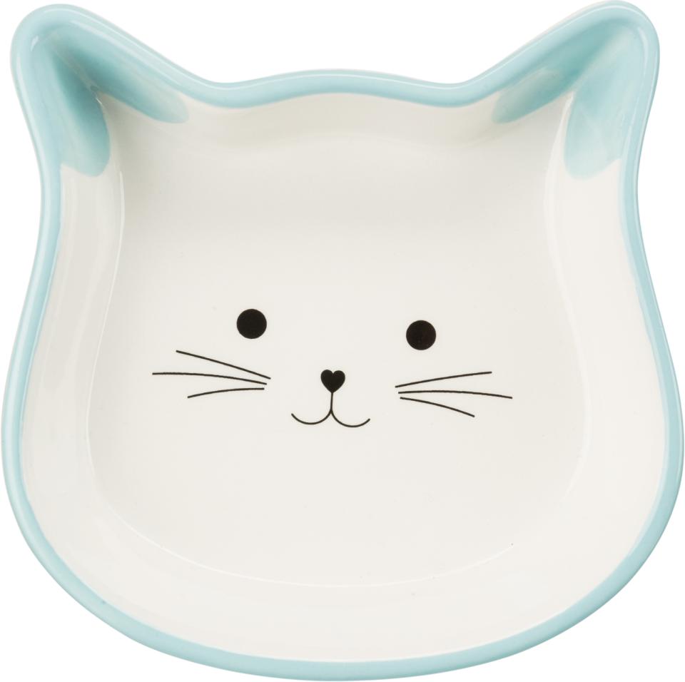 Trixie keramisk skål, katteansigt