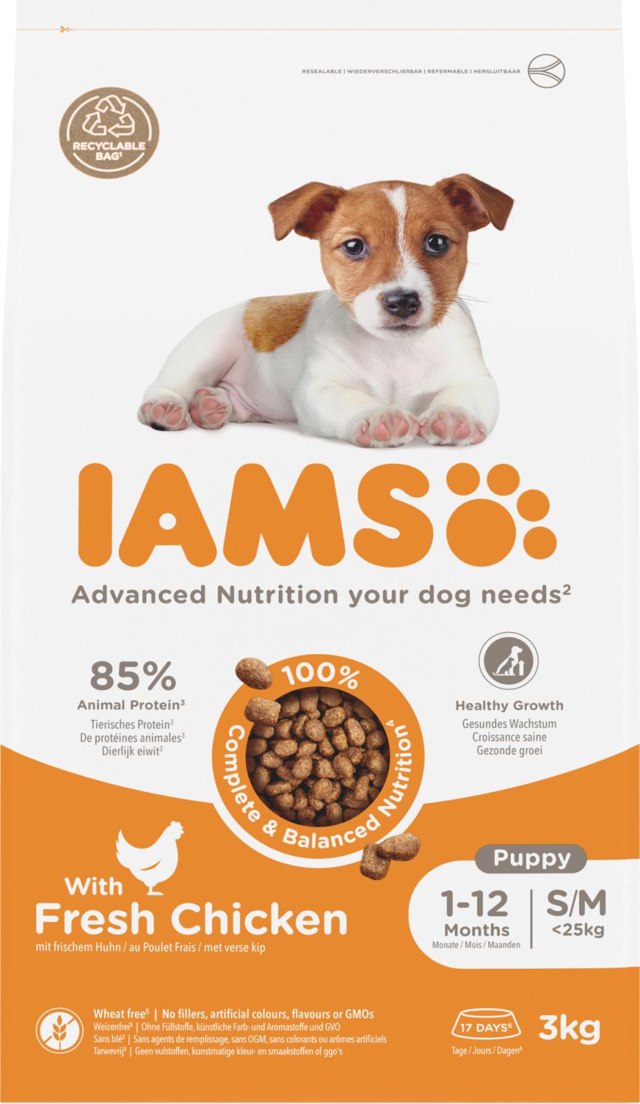 IAMS Puppy & Junior Small/Medium Breed kylling