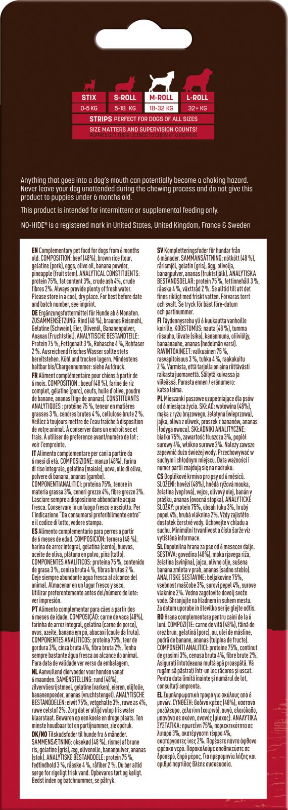 No-Hide Beef Chews - 2 pak