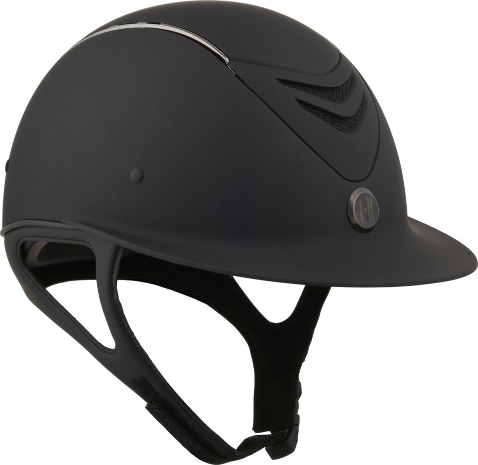 One K Avancé-ridehjelm - mat top, chrome pipe