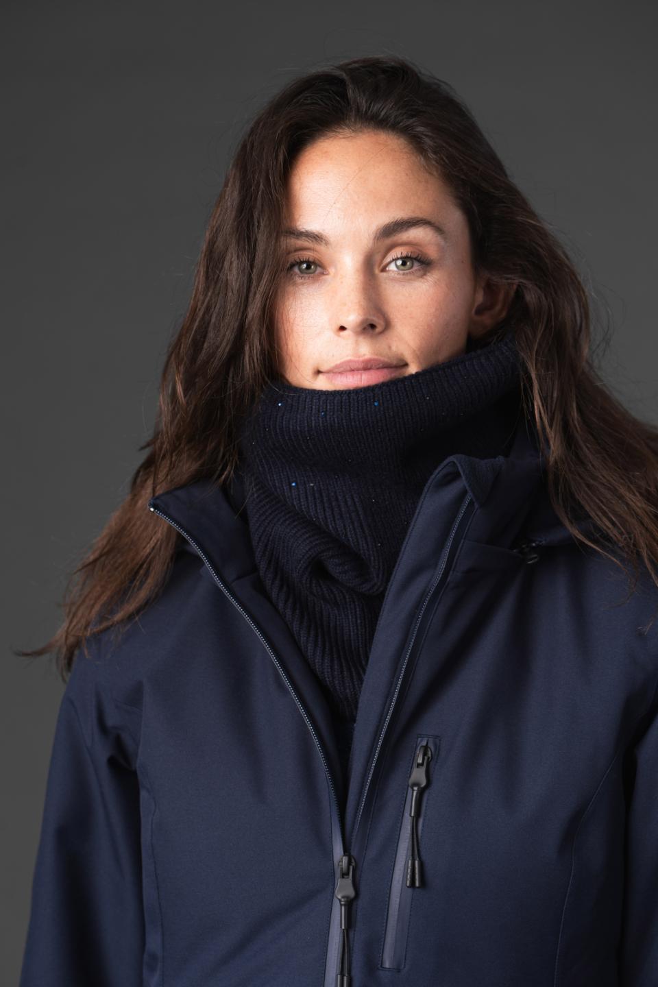 Equipage Vainy strikket halsvarmer med pyntesten