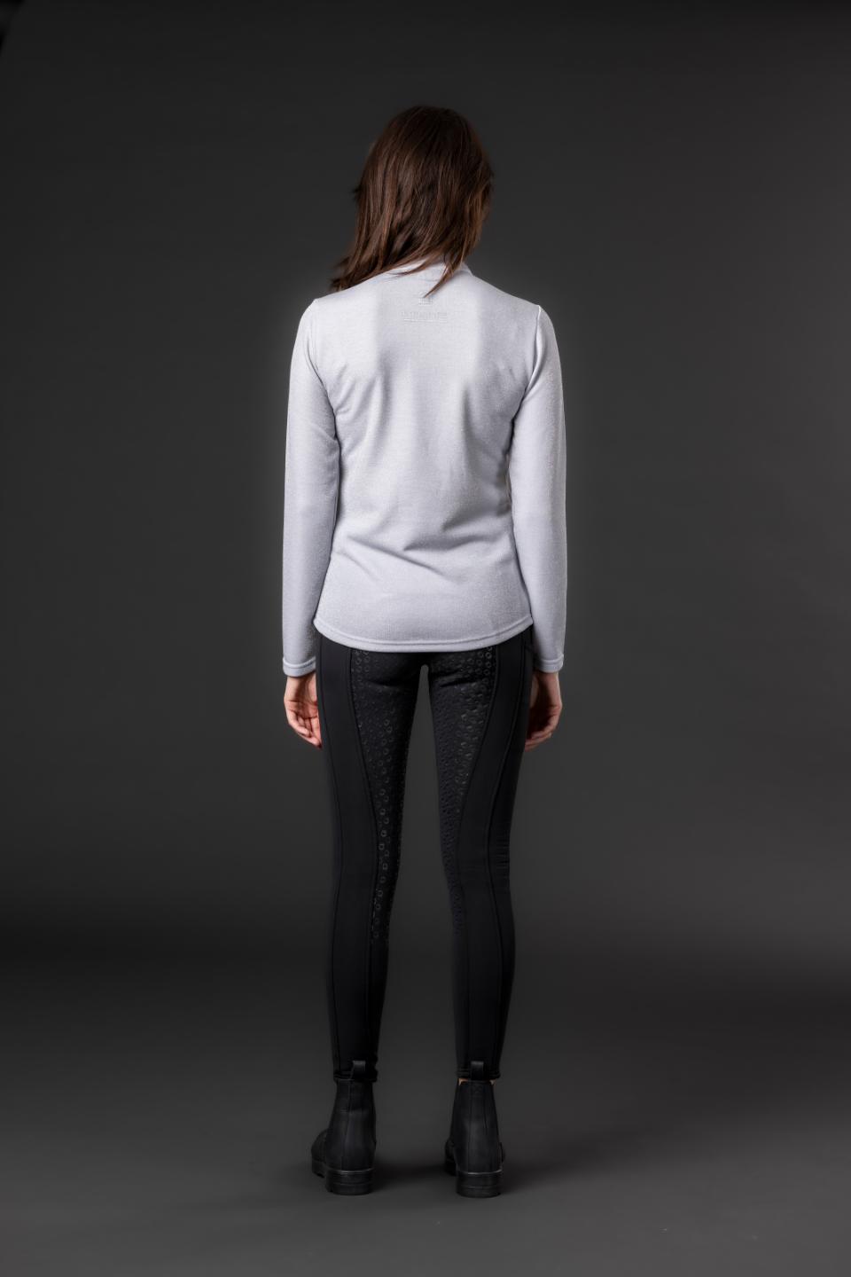 Equipage Shimmer half-zip langærmet ridebluse