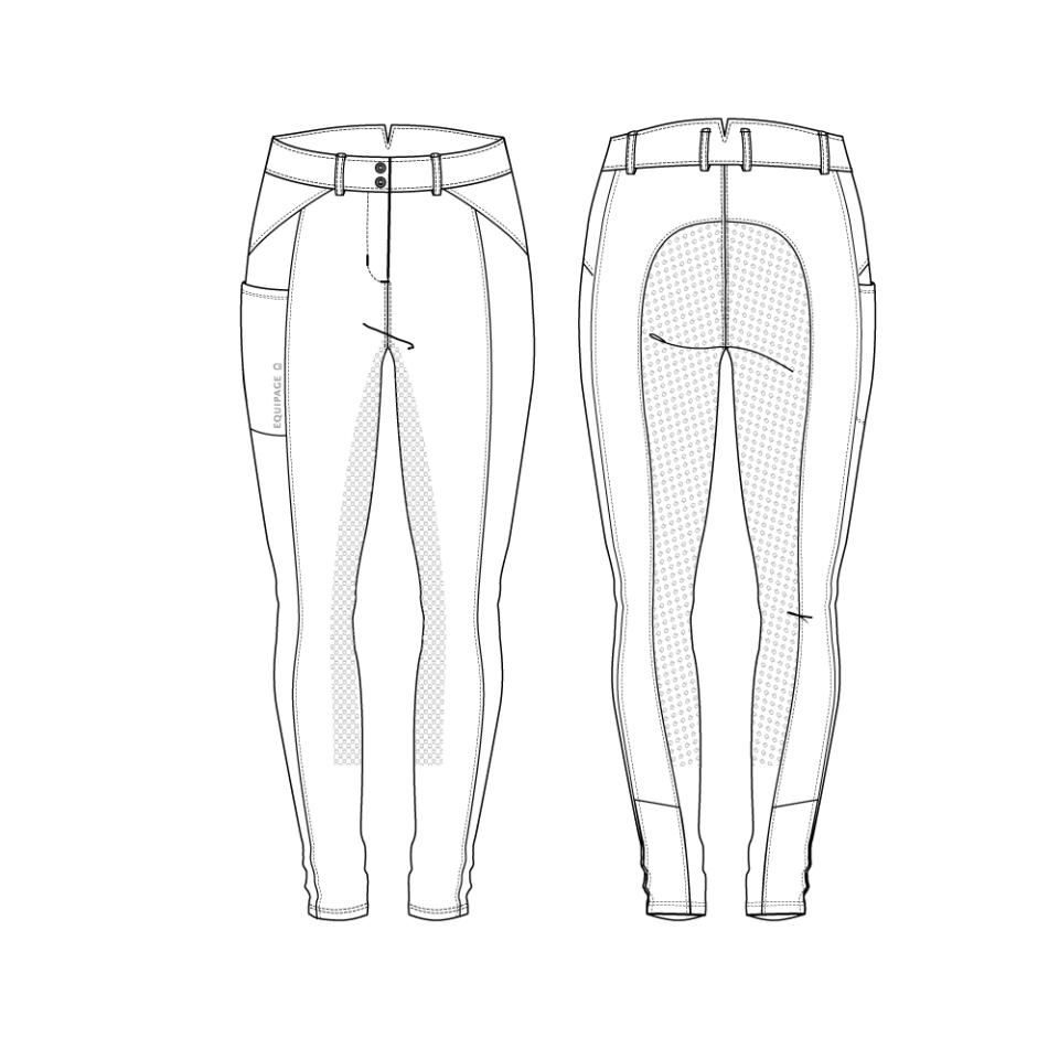 Equipage LEONI Reithosen Vollbesatz