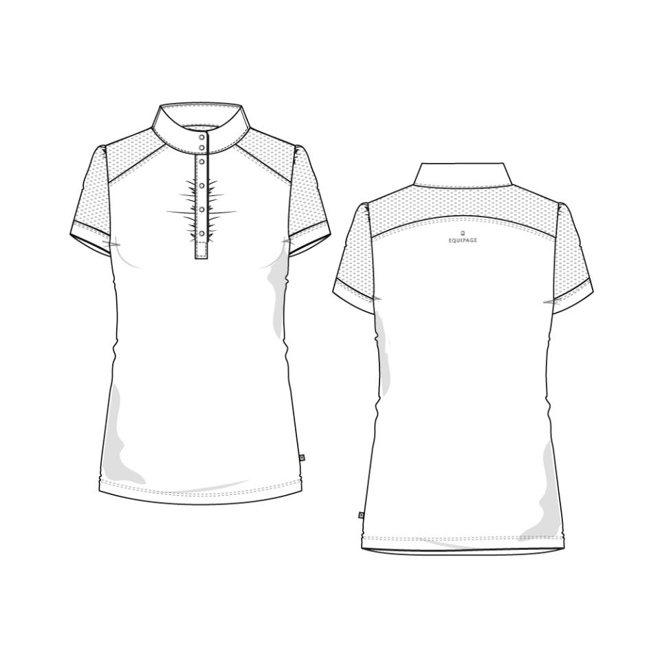 Equipage Hazel kurzärmeliges Turniershirt für Kinder