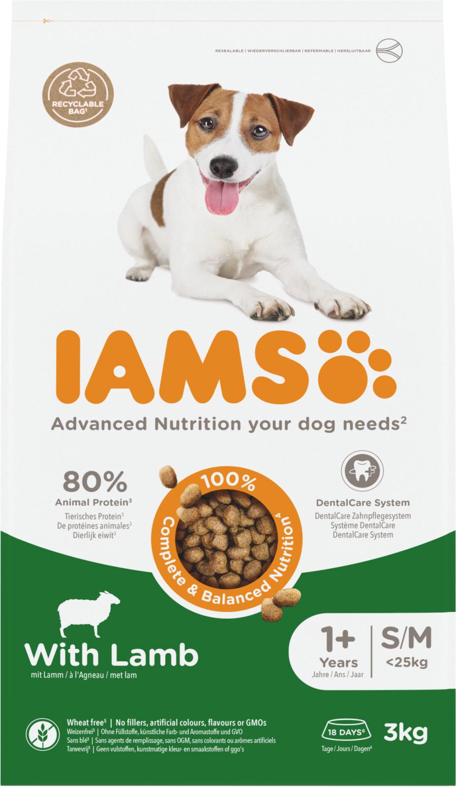 IAMS Adult Small/Medium Breed med lam