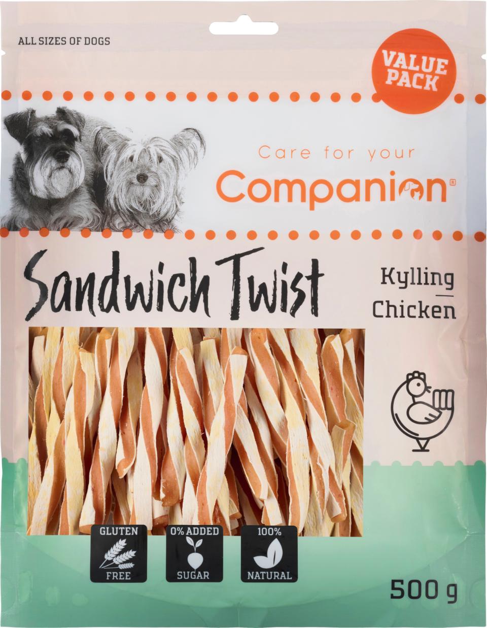 Companion Sandwich twist (kylling) - Value Pack