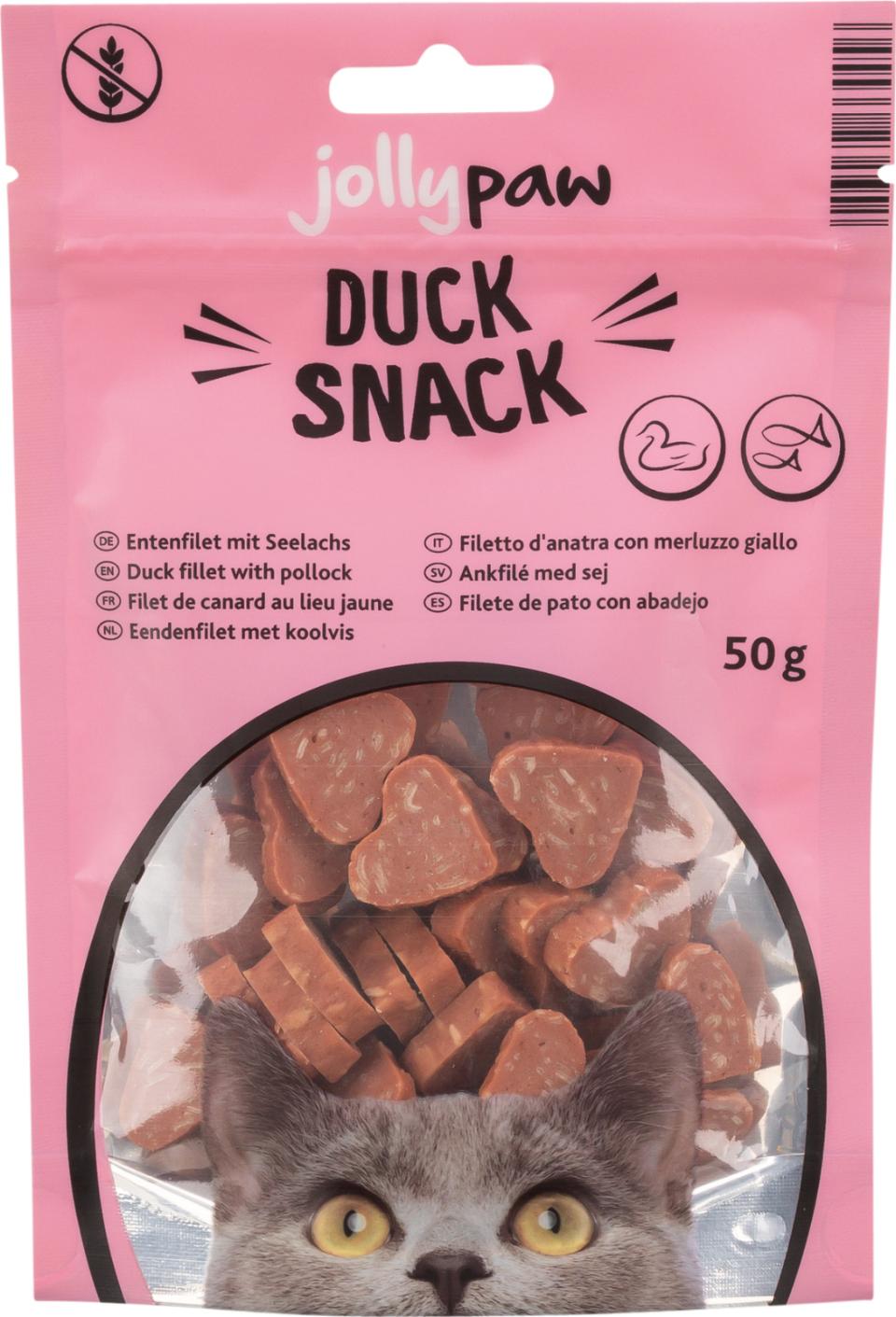 Jolly Paw Ducky Hearts (andefilet og sej)