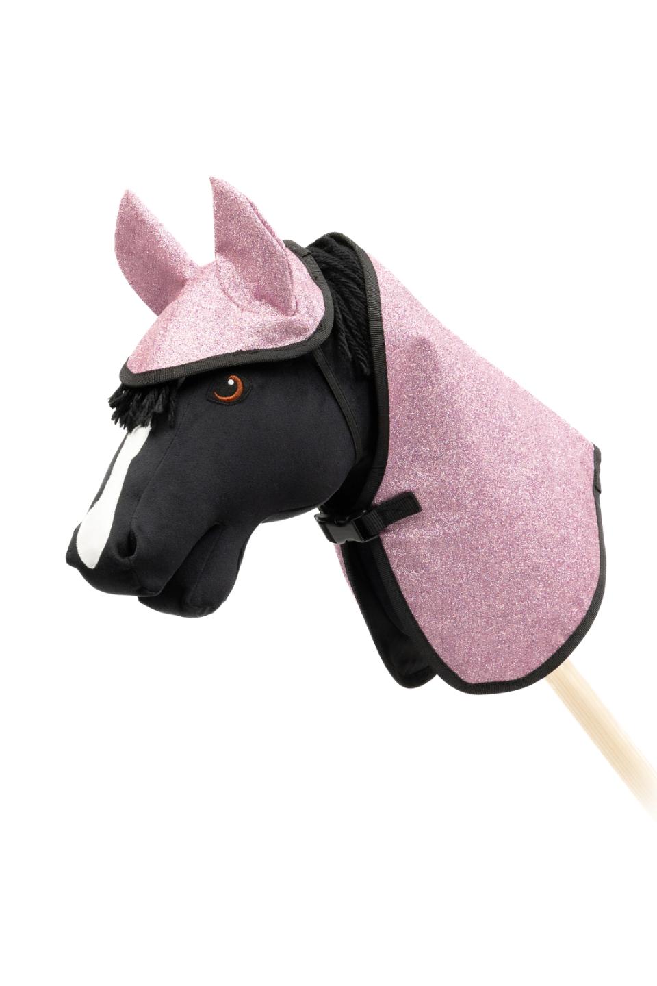 My Hobby Horse Blanket & Ear Bonnet, pink glitter