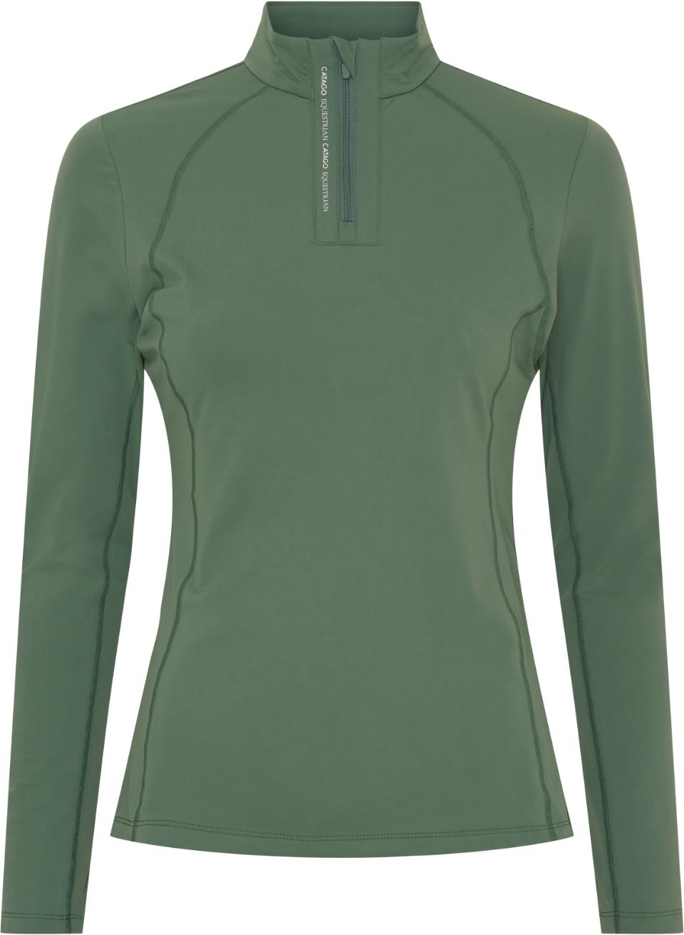 CATAGO Bree langærmet ridetrøje med half-zip