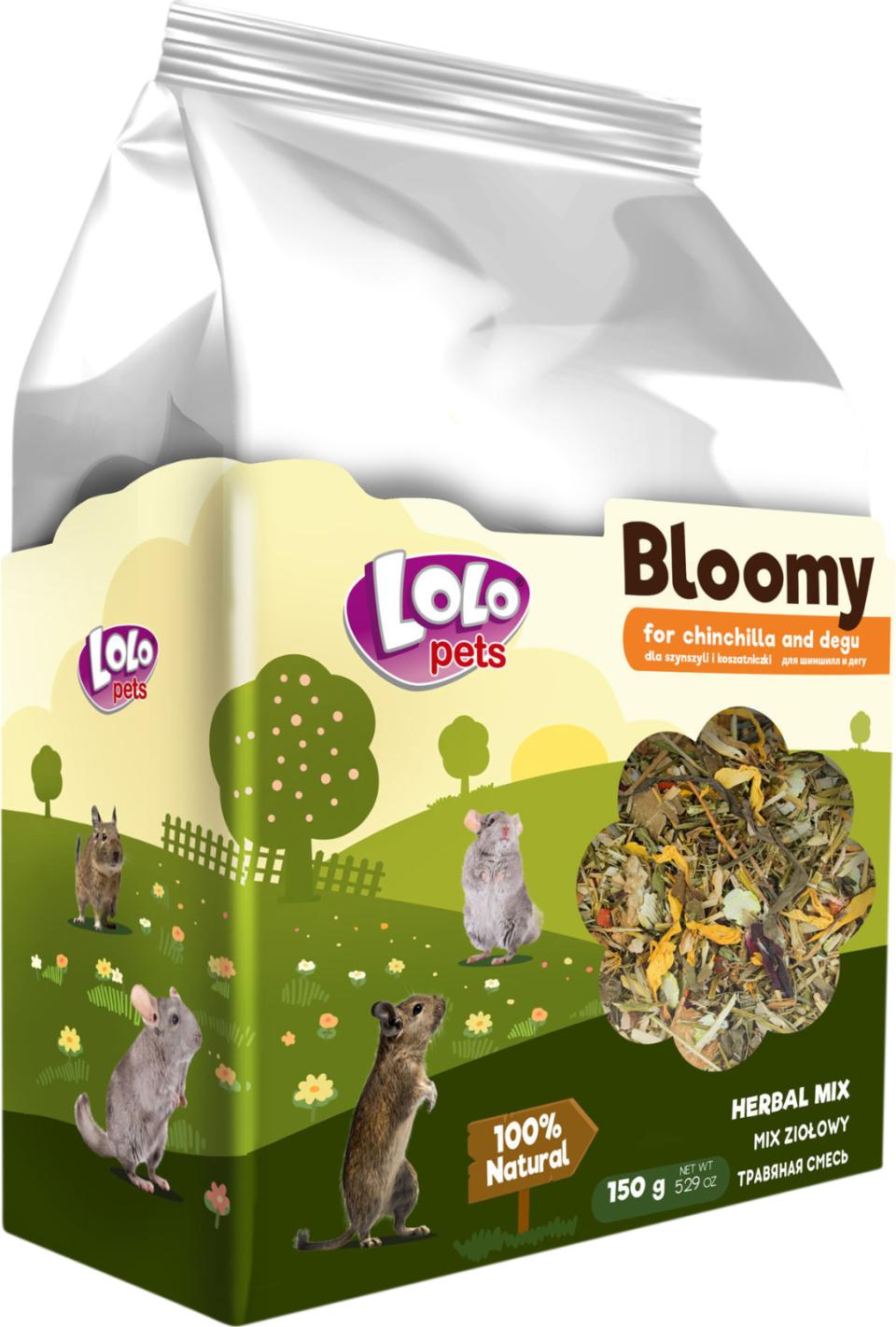 Bloomy Herbal Mix for chinchillas and degu