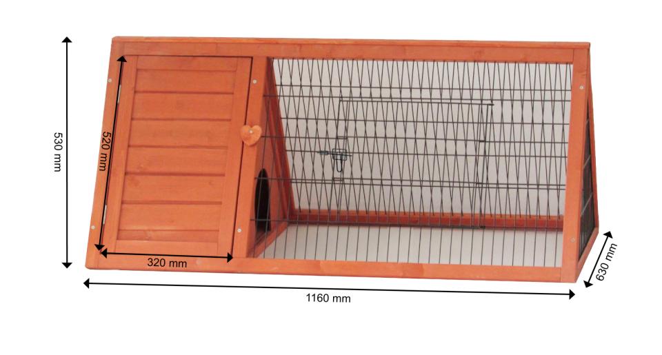 Outdoor rabbit hutch