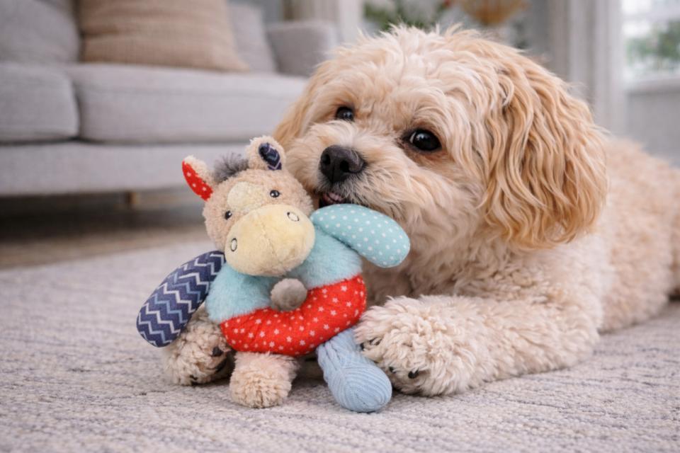 Companion hundeleketøy, lappeteppe, liten ponni