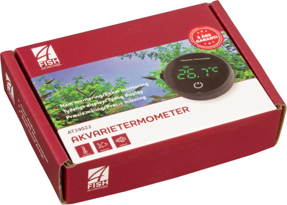 4FISH Digitalt akvarietermometer